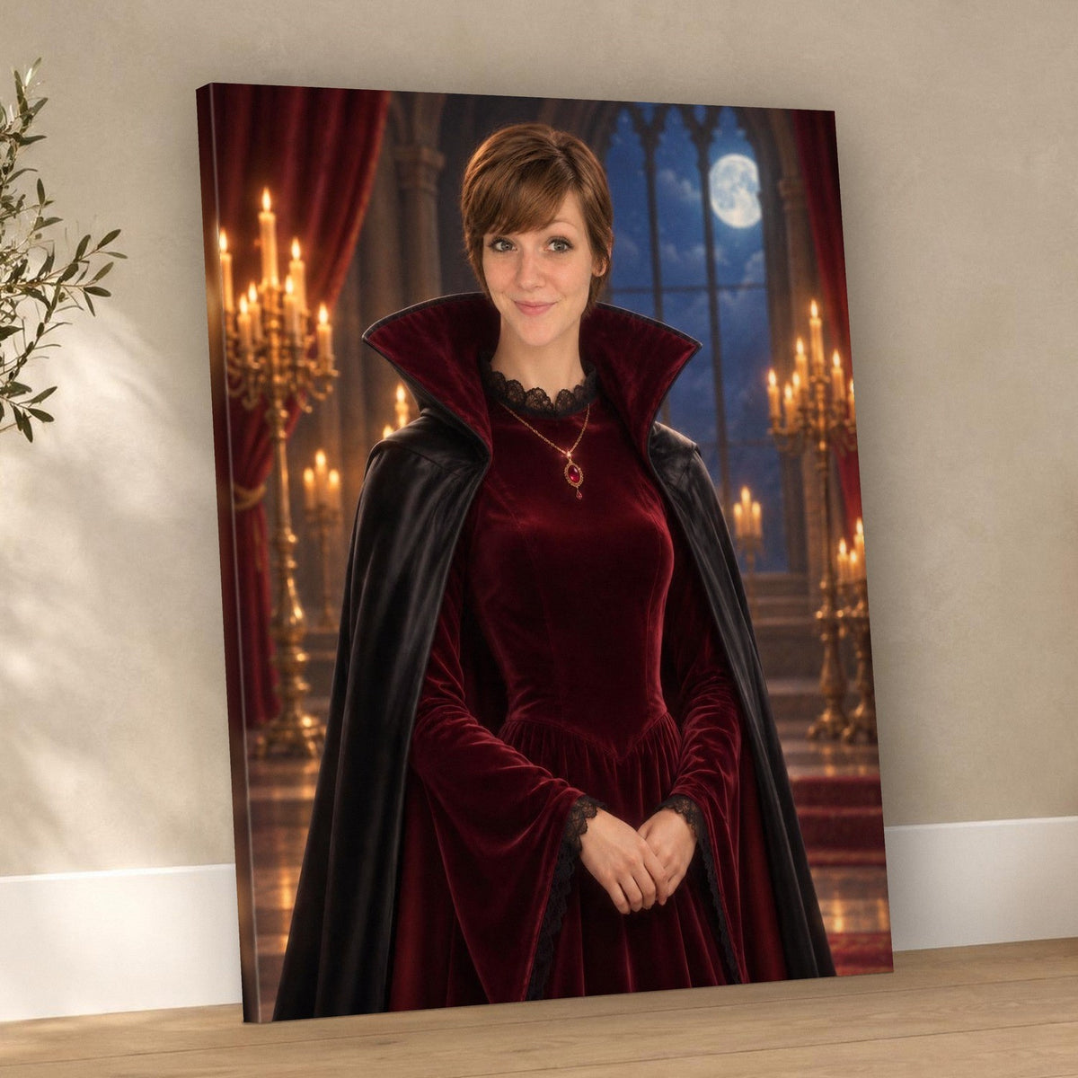 The Vampire Countess Custom Halloween Portrait – custom canvas portrait, image 3