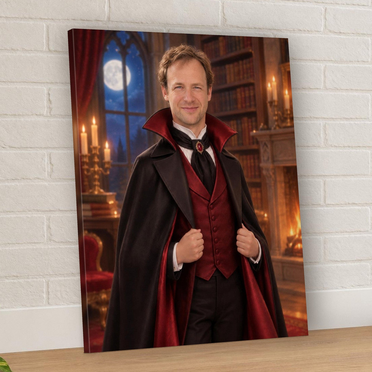 The Count Custom Halloween Portrait – custom canvas portrait, image 3