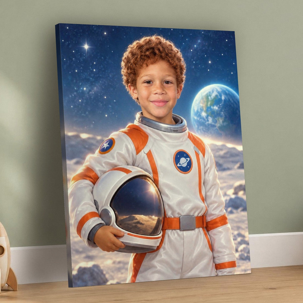 Little Astronaut Custom Portrait – custom canvas portrait, image 3