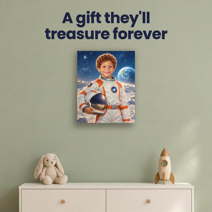 Little Astronaut Custom Portrait – custom canvas portrait, image 4