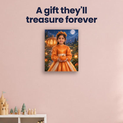 Pumpkin Patch Princess Custom Halloween Portrait – custom canvas portrait, image 4