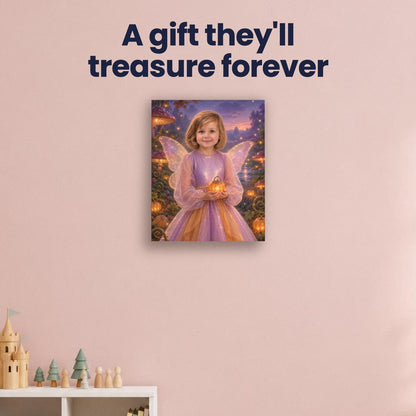 Pumpkin Garden Fairy Custom Halloween Portrait – custom canvas portrait, image 4