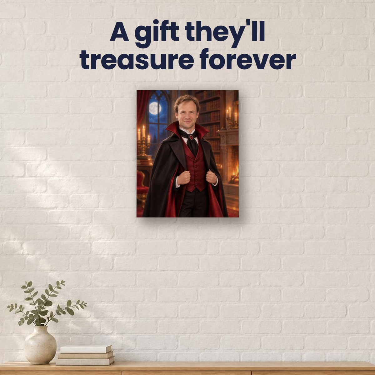 The Count Custom Halloween Portrait – custom canvas portrait, image 4