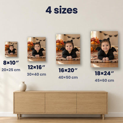 Little Bat Baby Halloween Portrait – custom canvas portrait, image 5