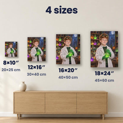 Little Mad Scientist Custom Halloween Portrait – custom canvas portrait, image 5