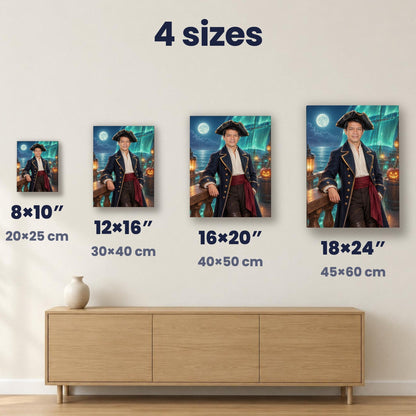 Ghost Ship Captain Custom Halloween Portrait – custom canvas portrait, image 5
