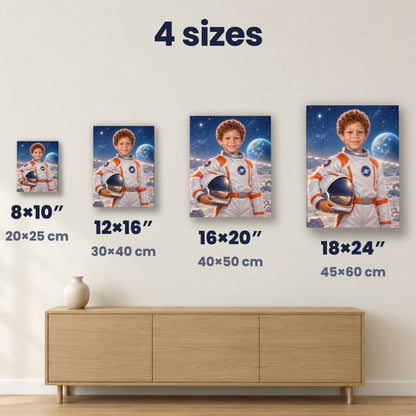 Little Astronaut Custom Portrait – custom canvas portrait, image 5