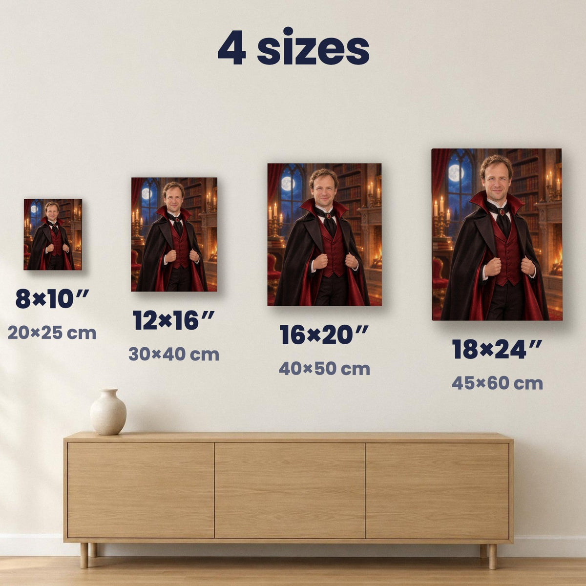 The Count Custom Halloween Portrait – custom canvas portrait, image 5