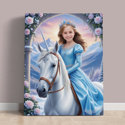 Winter unicorn princess