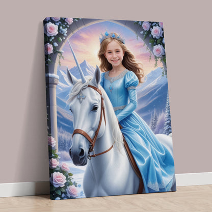 Winter unicorn princess